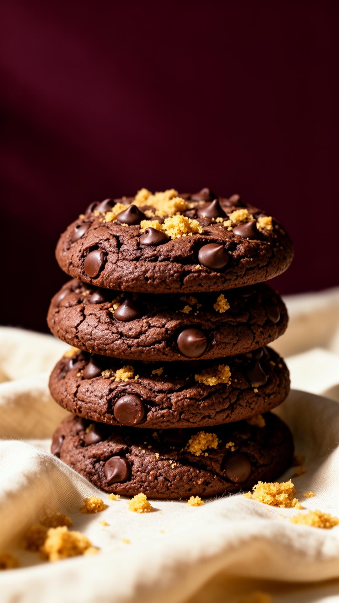 Stack of artisan bakery cookies